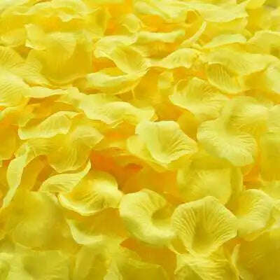 Artificial Wedding Rose Petals Romantic Silk Petals Flower Petals Valentine Day Wedding Marriage Party Rose Leaves Decoration - KIMLUD