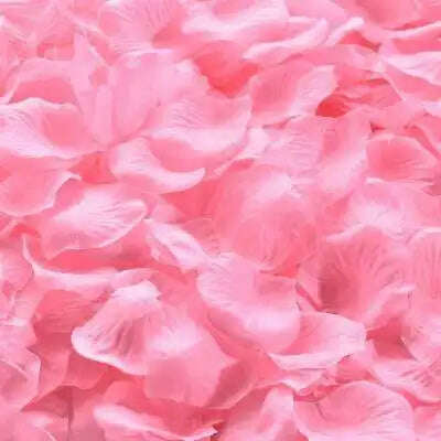 Artificial Wedding Rose Petals Romantic Silk Petals Flower Petals Valentine Day Wedding Marriage Party Rose Leaves Decoration - KIMLUD