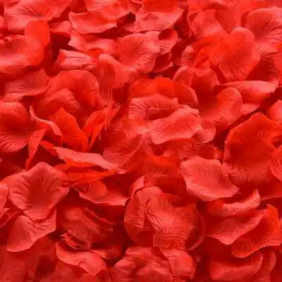 KIMLUD, Artificial Wedding Rose Petals Romantic Silk Petals Flower Petals Valentine Day Wedding Marriage Party Rose Leaves Decoration, red / 1000pcs, KIMLUD Womens Clothes