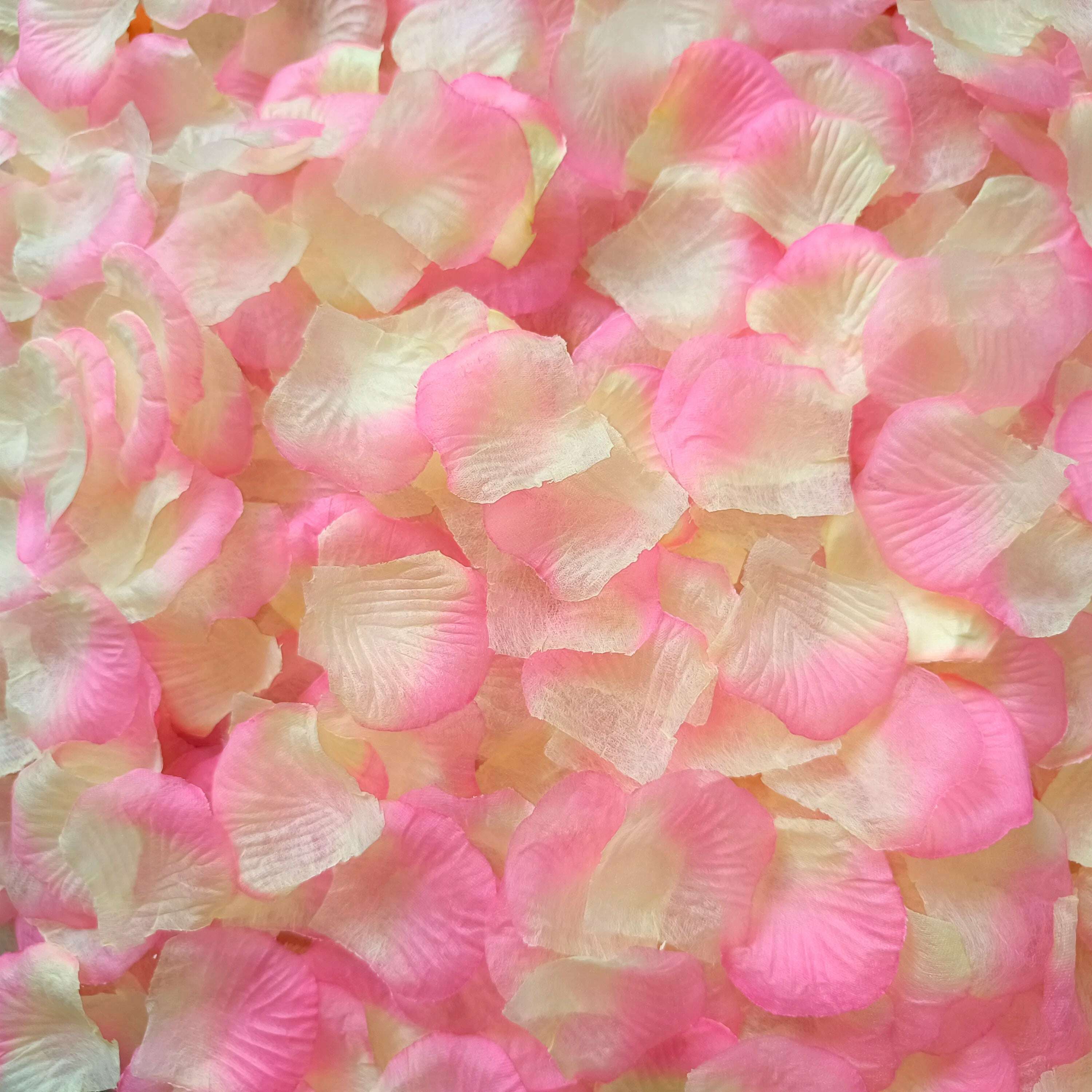 KIMLUD, Artificial Wedding Rose Petals Romantic Silk Petals Flower Petals Valentine Day Wedding Marriage Party Rose Leaves Decoration, champagne pink / 1000pcs, KIMLUD Womens Clothes