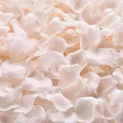 KIMLUD, Artificial Wedding Rose Petals Romantic Silk Petals Flower Petals Valentine Day Wedding Marriage Party Rose Leaves Decoration, champagne / 1000pcs, KIMLUD Womens Clothes