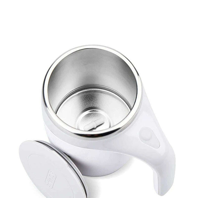 KIMLUD, Automatic Stirring Cup Mug Rechargeable Portable Coffee Electric Stirring Stainless Steel Rotating Magnetic Home Drinking Tools, KIMLUD Womens Clothes