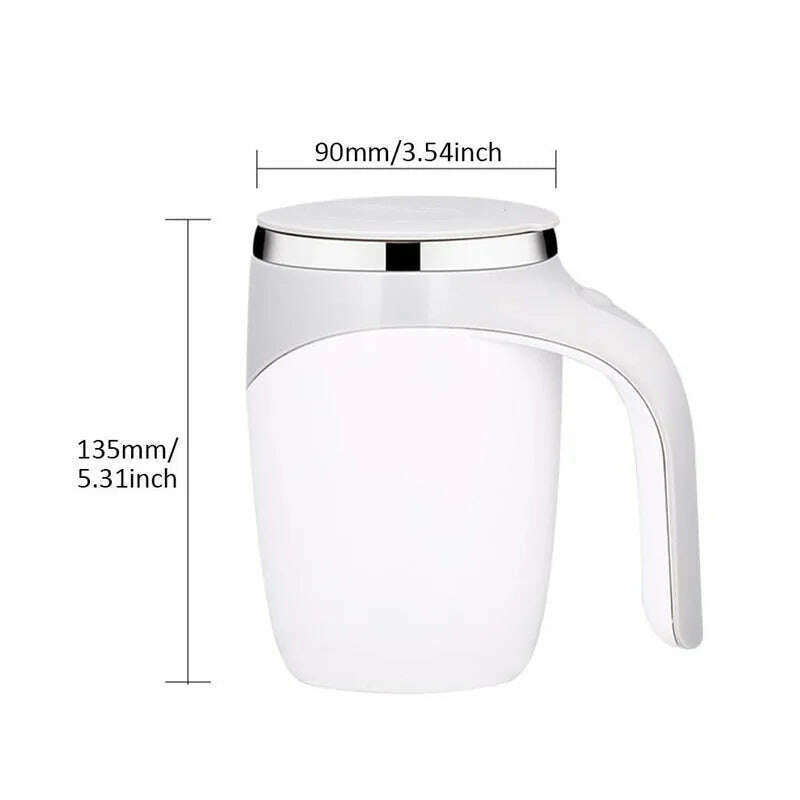 KIMLUD, Automatic Stirring Cup Mug Rechargeable Portable Coffee Electric Stirring Stainless Steel Rotating Magnetic Home Drinking Tools, KIMLUD Womens Clothes