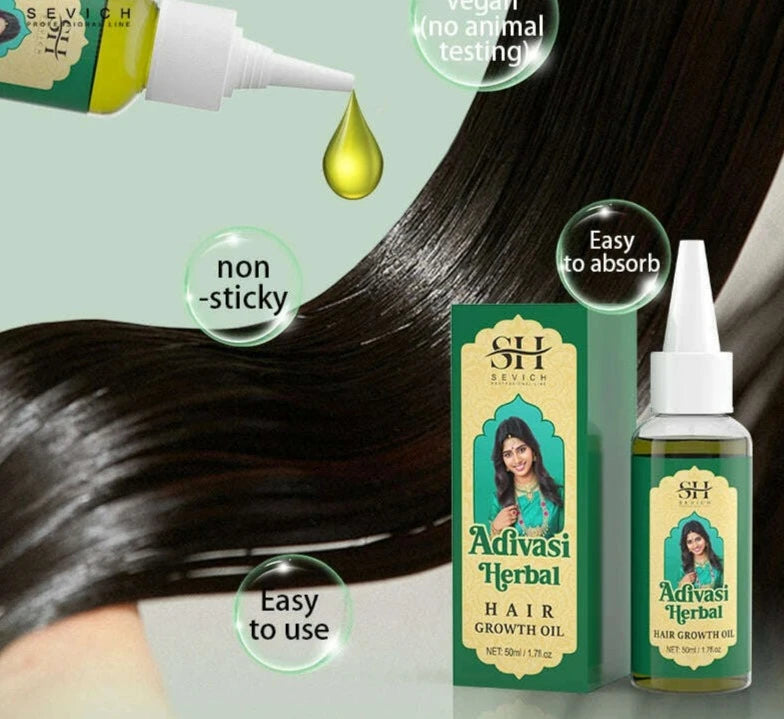 KIMLUD, Ayurvedic Hair Growth Oil India Adivasi Herbal Hair Oil Rosemary Anti Hair Loss Fast Regrowth Thicken Oils Hair Growth Products, KIMLUD Womens Clothes