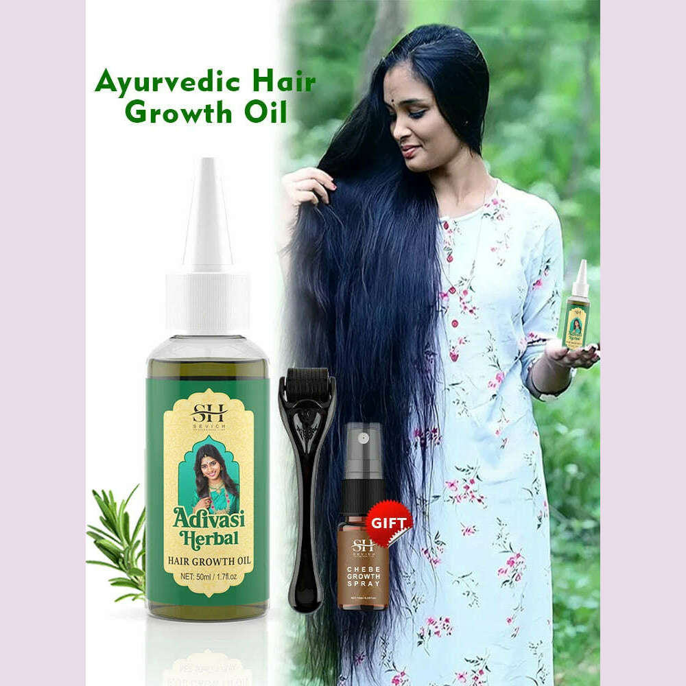 KIMLUD, Ayurvedic Hair Growth Oil India Adivasi Organic Hair Growth Serum Anti Hair Loss Fast Regrowth Thicken Oils Hair Growth Products, KIMLUD Womens Clothes