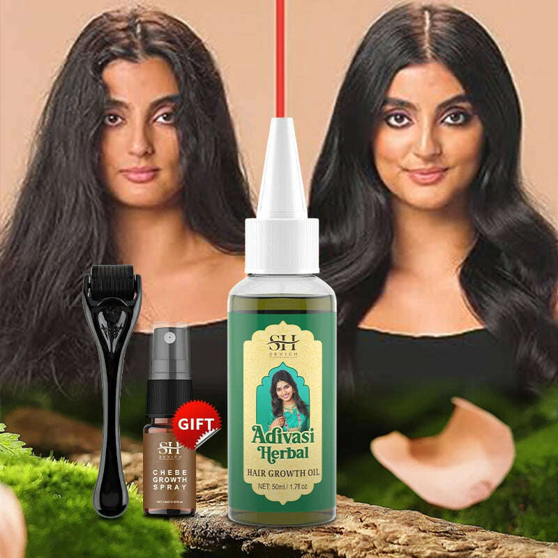 KIMLUD, Ayurvedic Hair Growth Oil India Adivasi Organic Hair Growth Serum Anti Hair Loss Fast Regrowth Thicken Oils Hair Growth Products, KIMLUD Womens Clothes