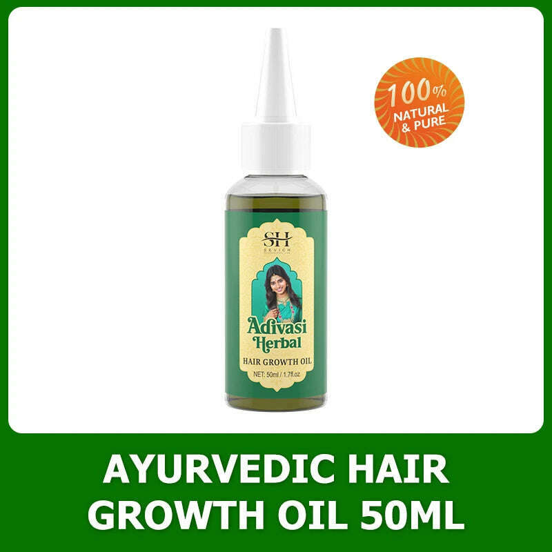 KIMLUD, Ayurvedic Hair Growth Oil India Adivasi Organic Hair Growth Serum Anti Hair Loss Fast Regrowth Thicken Oils Hair Growth Products, 1PCS / CHINA, KIMLUD APPAREL - Womens Clothes