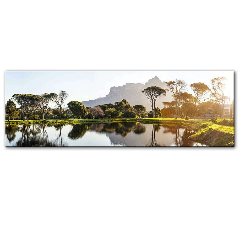 Beautiful Sunset Landscape Canvas Paintings Posters And Prints Wall Art Canvas Pictures for Bed Room Cuadros Home Decoration - KIMLUD