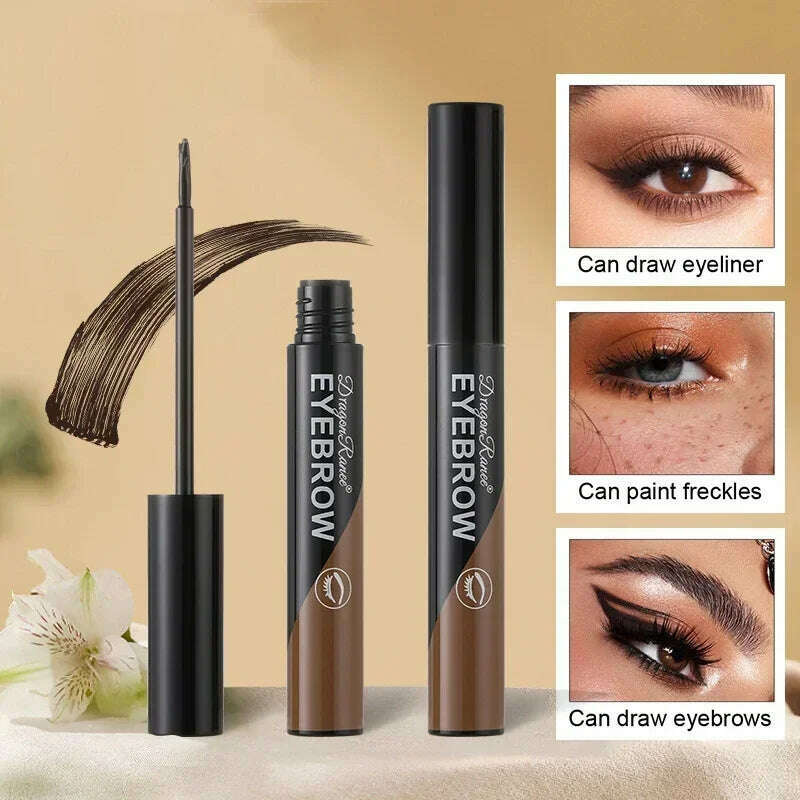 KIMLUD, Black Brown Peel-off Eyebrow Gel Tint Makeup Waterproof Lasting Eye Brow Enhancers Liquid Gel Tear Wear Easy Natural Brow Tattoo, KIMLUD Womens Clothes