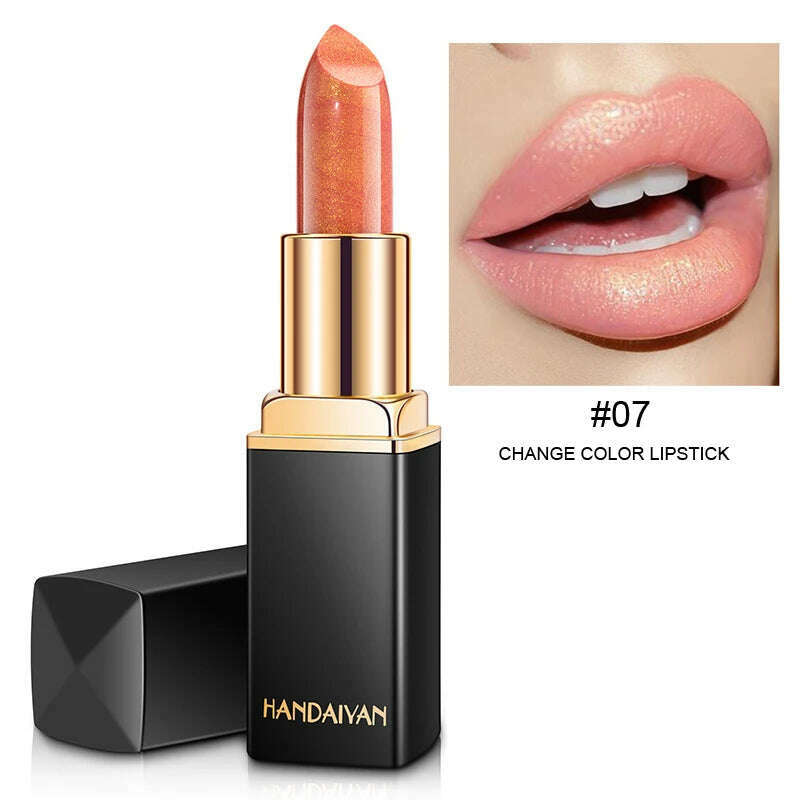 KIMLUD, Black tube gold shiny lipstick, pearl moisturizing lipstick 9 colors available, 11046-07, KIMLUD APPAREL - Womens Clothes