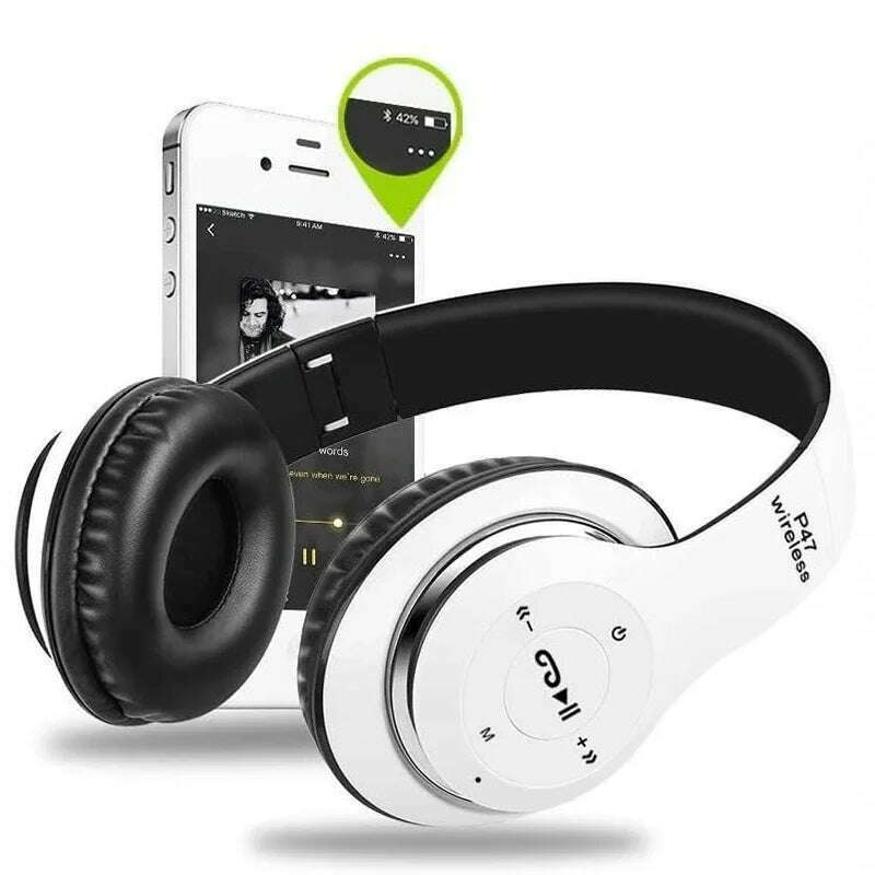 Bluetooth 5.0 Earphone Sport Headphones for iPhone Samsung Xiaomi Mobile Phone Wireless Headband Foldable Portable HeadSets - KIMLUD