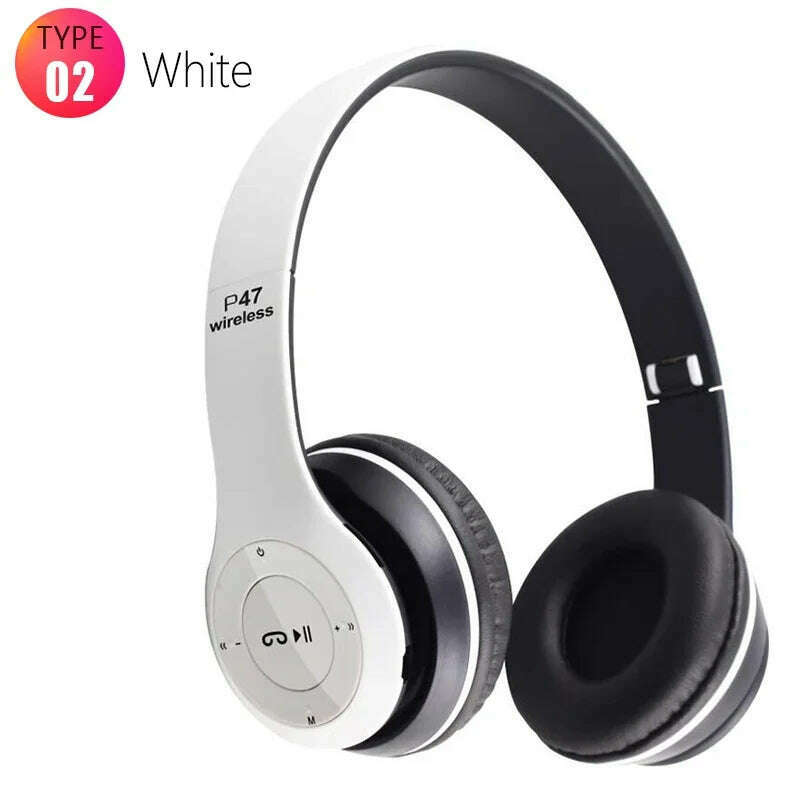 Bluetooth 5.0 Earphone Sport Headphones for iPhone Samsung Xiaomi Mobile Phone Wireless Headband Foldable Portable HeadSets - KIMLUD