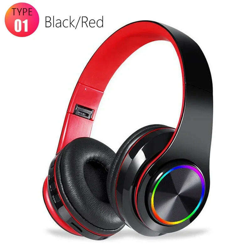 Bluetooth 5.0 Earphone Sport Headphones for iPhone Samsung Xiaomi Mobile Phone Wireless Headband Foldable Portable HeadSets - KIMLUD