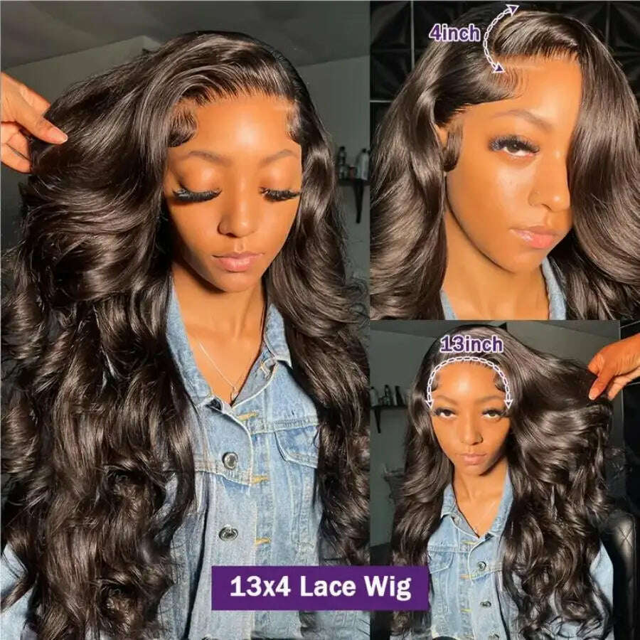 KIMLUD, Body Wave Human Hair Wigs Body Wave 13x6 Hd Lace Frontal Wig Human Hair Lace Frontal Wig Brazilian Lace Front Human Hair Wig, KIMLUD Womens Clothes