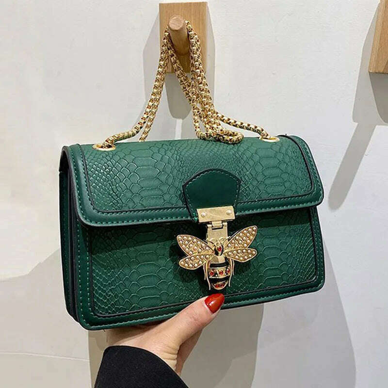 KIMLUD, Bolsa Feminina Small Shoulder Crossbody Bags for Woman New 2024 Fashion Handbags Travel Casual Women Bag Brand Messenger Bags, green 1, KIMLUD Womens Clothes