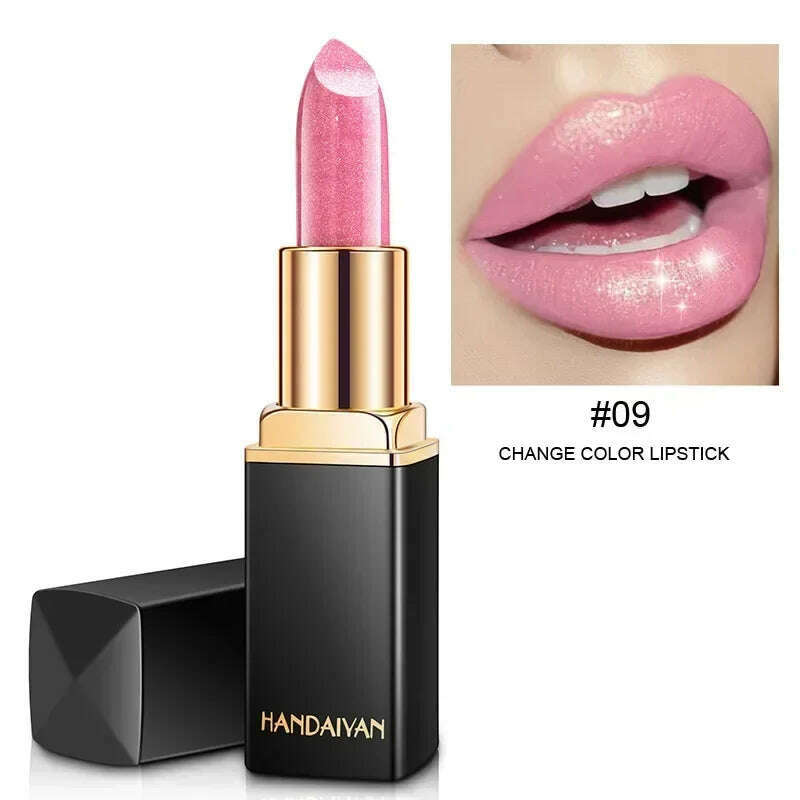 KIMLUD, Brand Professional Lips Makeup Waterproof Shimmer Long Lasting Pigment Nude Pink Mermaid Shimmer Lipstick Luxury Makeup Cosmetic, 09, KIMLUD APPAREL - Womens Clothes