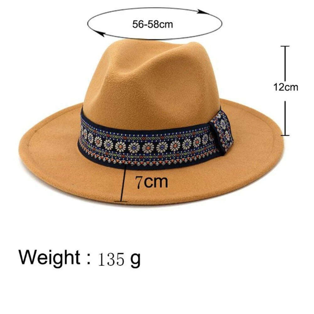 KIMLUD, BUTTERMERE Wool Women Men Felt Trilby Fedora Hat for Gentleman Lady Wide Brim British Style Woolen Khaki Panama Sombrero Cap, KIMLUD Womens Clothes