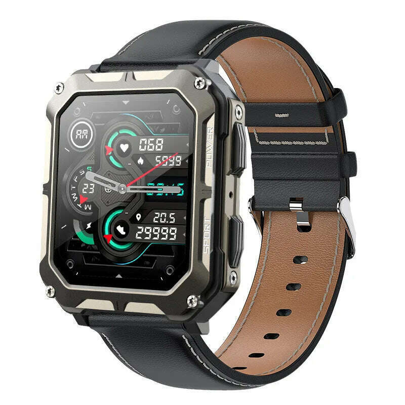 C20 PRO Smart Watch Men Bluetooth Call Outdoor Sports 1.83inch Large Screen Voice Assistant Fitness C20Pro Smartwatch - KIMLUD