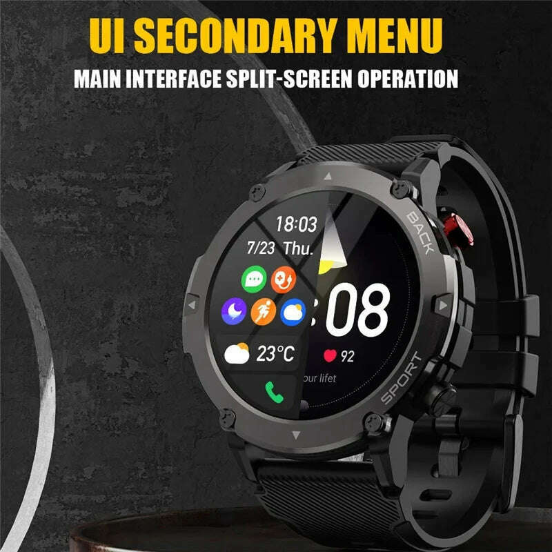 KIMLUD, C21 Smart Watch Bluetooth Call Outdoor Multi Sport Mode Heart Rate Monitoring Fitness Tracker Men Women Smartwatch, KIMLUD Womens Clothes