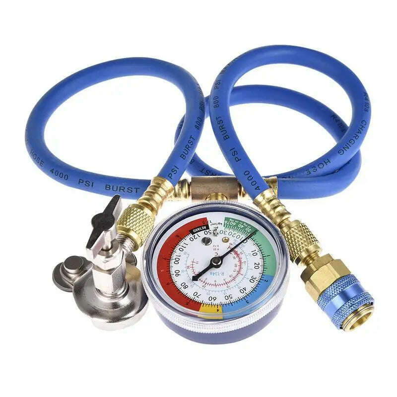 KIMLUD, Car Air Conditioning Repair Tool R134a Air Conditioner Fluoride Tube Quick Release Refrigerant Connector Cold Pressure Gauge, KIMLUD Womens Clothes