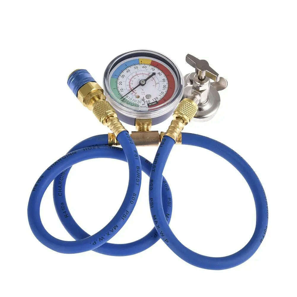 KIMLUD, Car Air Conditioning Repair Tool R134a Air Conditioner Fluoride Tube Quick Release Refrigerant Connector Cold Pressure Gauge, KIMLUD Womens Clothes