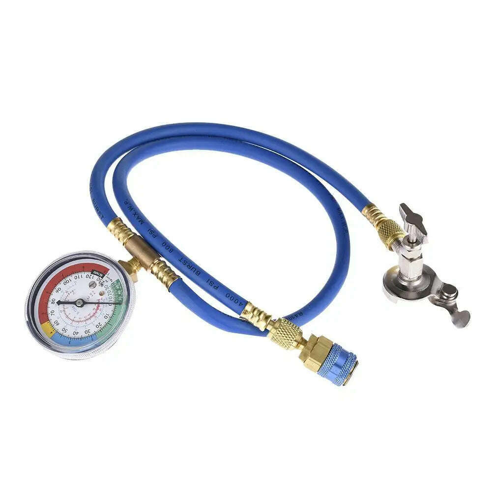 KIMLUD, Car Air Conditioning Repair Tool R134a Air Conditioner Fluoride Tube Quick Release Refrigerant Connector Cold Pressure Gauge, KIMLUD Womens Clothes