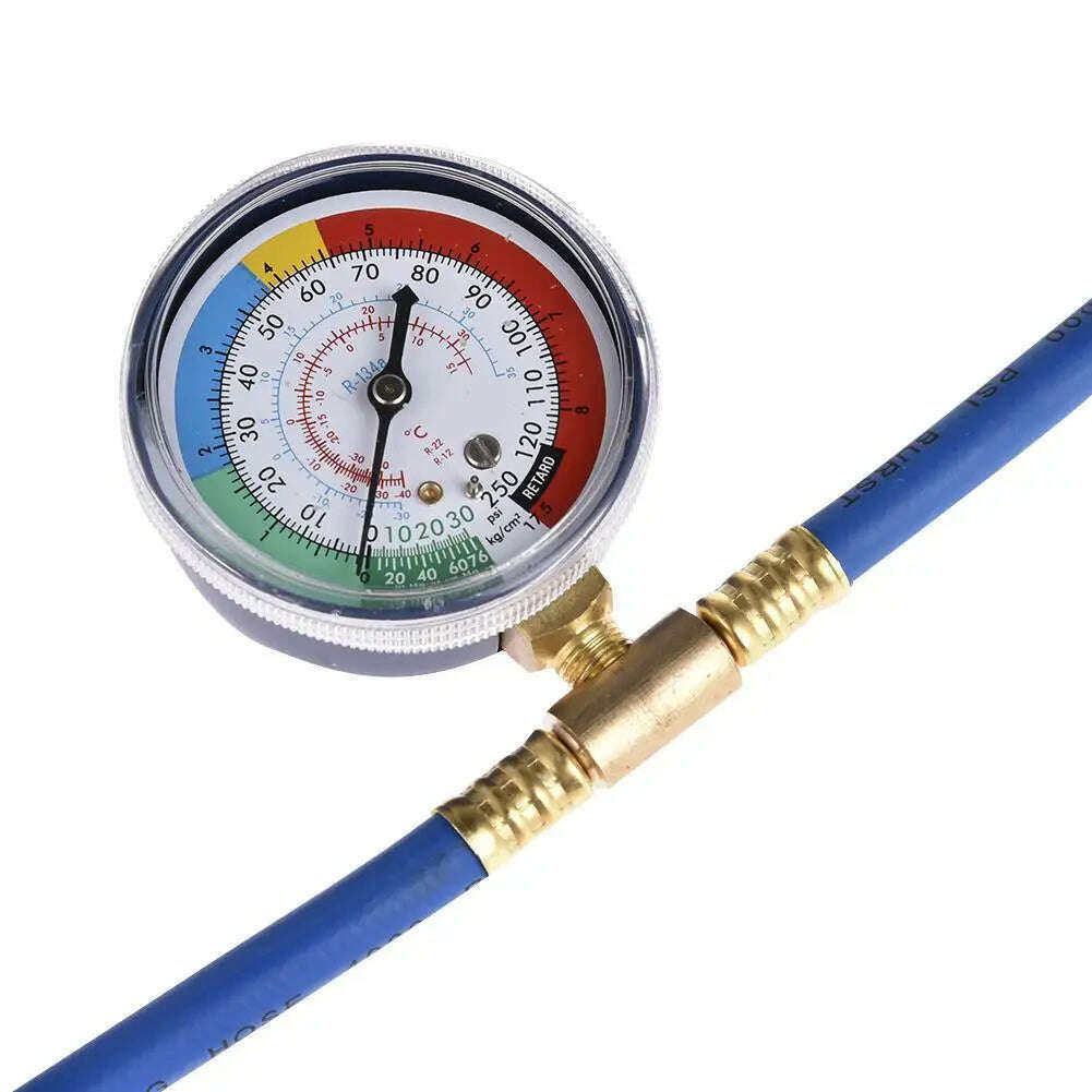 KIMLUD, Car Air Conditioning Repair Tool R134a Air Conditioner Fluoride Tube Quick Release Refrigerant Connector Cold Pressure Gauge, KIMLUD Womens Clothes