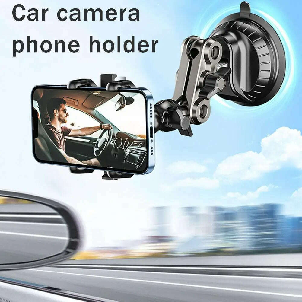 KIMLUD, Car Shooting Mobile Phone Bracket Selfie Fixed Universal Outdoor Travel Self-driving Sucker Bracket For Car Window Windshield, KIMLUD Womens Clothes