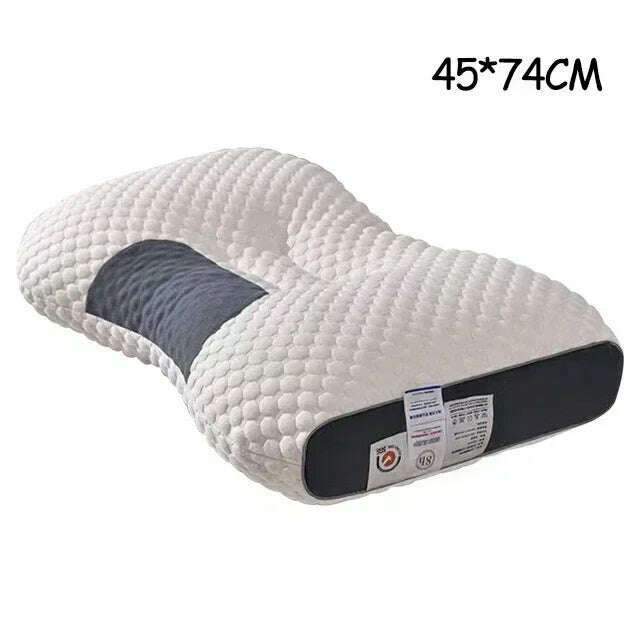 KIMLUD, Cervical Orthopedic Neck Pillow Help Sleep And Protect The Pillow Neck Household Soybean Fiber SPA Massage Pillow For Sleeping, 900g  1pcs, KIMLUD APPAREL - Womens Clothes