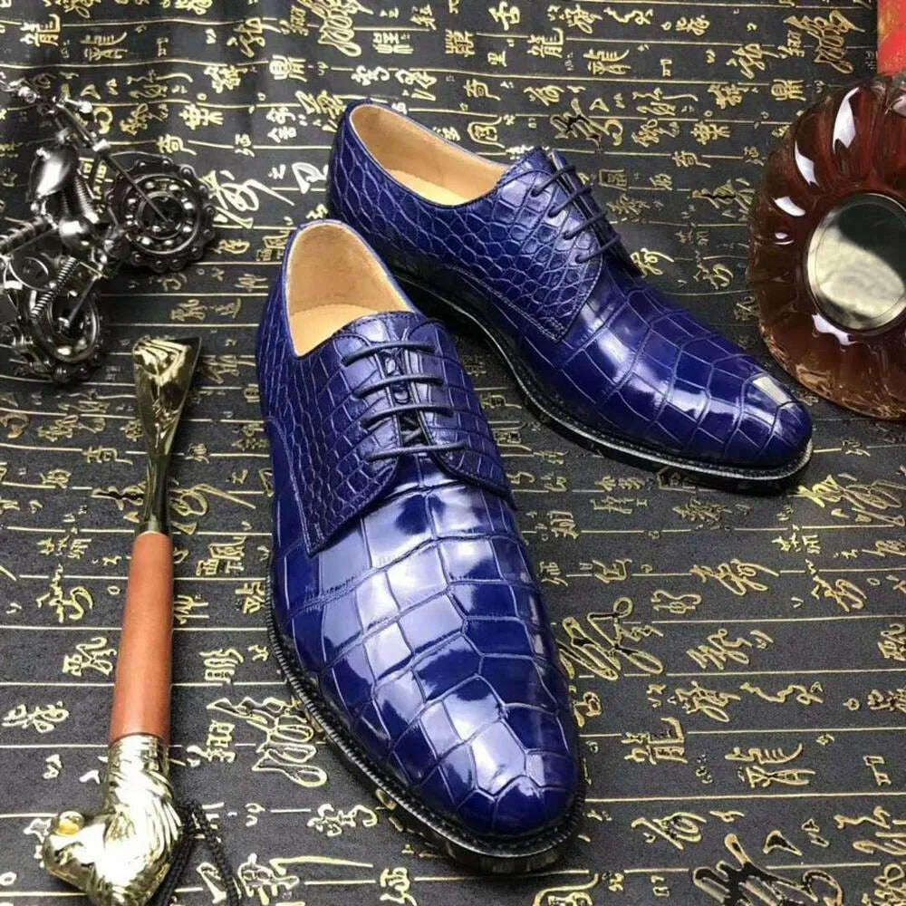 KIMLUD, Chue New  Men  Formal Shoes Crocodile Leather Shoes Crocodile Leahter Men Shoes Casual Shoes Business Wedding Shoes, KIMLUD Womens Clothes