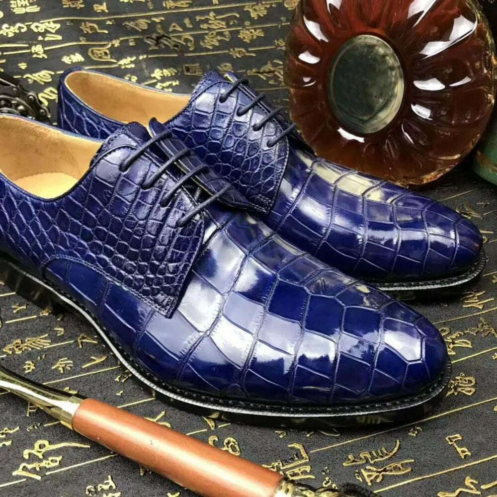 KIMLUD, Chue New  Men  Formal Shoes Crocodile Leather Shoes Crocodile Leahter Men Shoes Casual Shoes Business Wedding Shoes, KIMLUD Womens Clothes