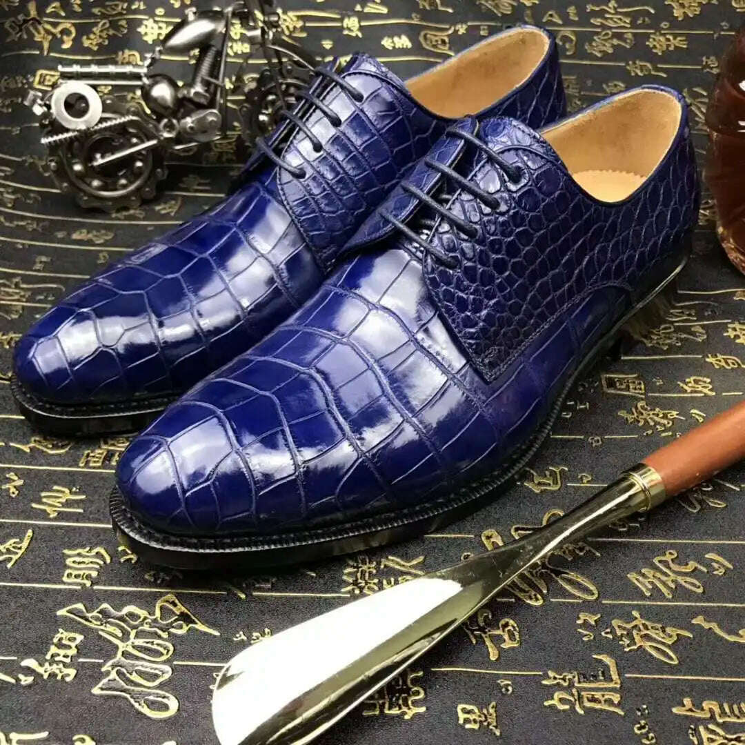 KIMLUD, Chue New  Men  Formal Shoes Crocodile Leather Shoes Crocodile Leahter Men Shoes Casual Shoes Business Wedding Shoes, KIMLUD Womens Clothes