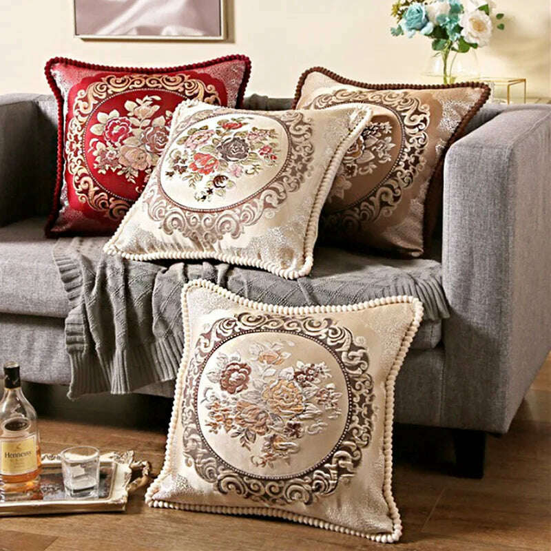 KIMLUD, Classic Europe Style Pillowcase Cushion Cover Home Decorative Sofa Cushion Cover Chair Car Throw Pillow Case, KIMLUD Womens Clothes