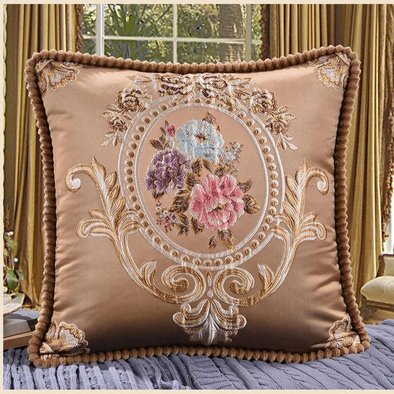 KIMLUD, Classic Europe Style Pillowcase Cushion Cover Home Decorative Sofa Cushion Cover Chair Car Throw Pillow Case, KIMLUD Womens Clothes