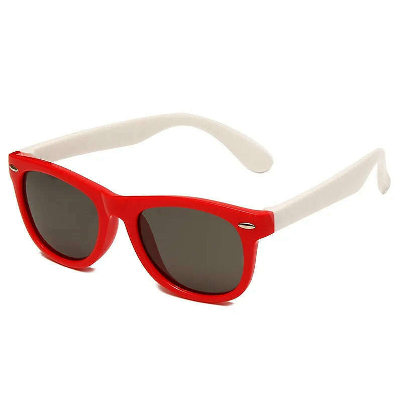 Classic Kids Silicone Sunglasses UV400 Eyewear for Boys Girls TR90 Goggles Children Sunglasses UV Protection Kids Eyewear - KIMLUD