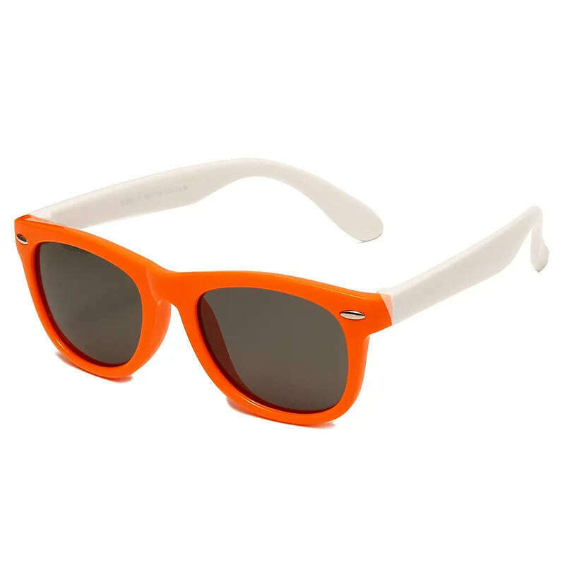 Classic Kids Silicone Sunglasses UV400 Eyewear for Boys Girls TR90 Goggles Children Sunglasses UV Protection Kids Eyewear - KIMLUD