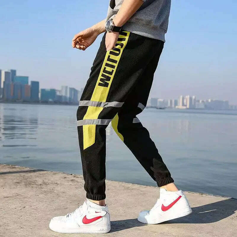 KIMLUD, Classic Streetwear Casual Men Ribbons Harem Jogging Pants Male Slim Fit Spring Cargo Pants Multi-Pockets Women Trousers Jo, KIMLUD Womens Clothes