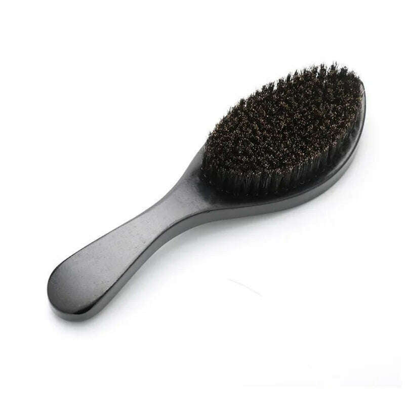 Comb Men Slcked Black Styling Comb Beard Hair Brushes Beech Texture Massage Waves Anti-knots Barber Hair Accessories Hair Care - KIMLUD