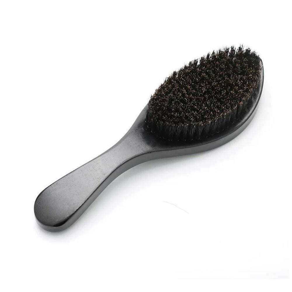 KIMLUD, Comb Men Slcked Black Styling Comb Beard Hair Brushes Beech Texture Massage Waves Anti-knots Barber Hair Accessories Hair Care, Hair Comb, KIMLUD APPAREL - Womens Clothes