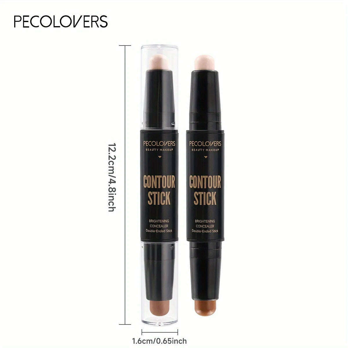 Contouring Stick with Double-headed Concealer Highlighter for Three-dimensional Nose Bridge Shadow V Face High Nose Bridge - KIMLUD