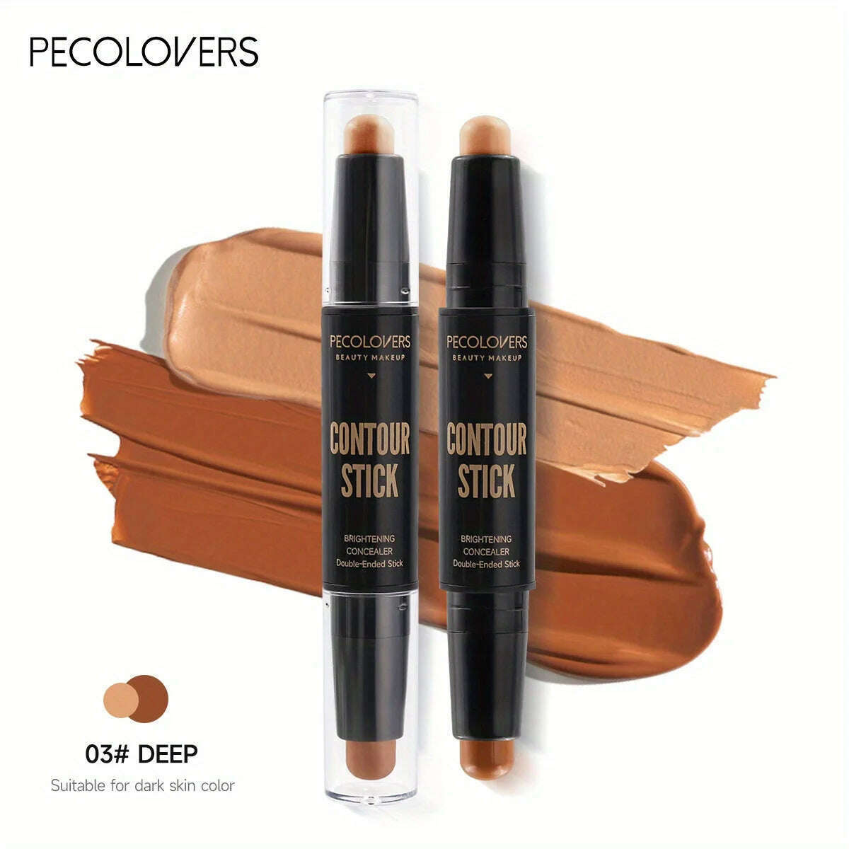 Contouring Stick with Double-headed Concealer Highlighter for Three-dimensional Nose Bridge Shadow V Face High Nose Bridge - KIMLUD