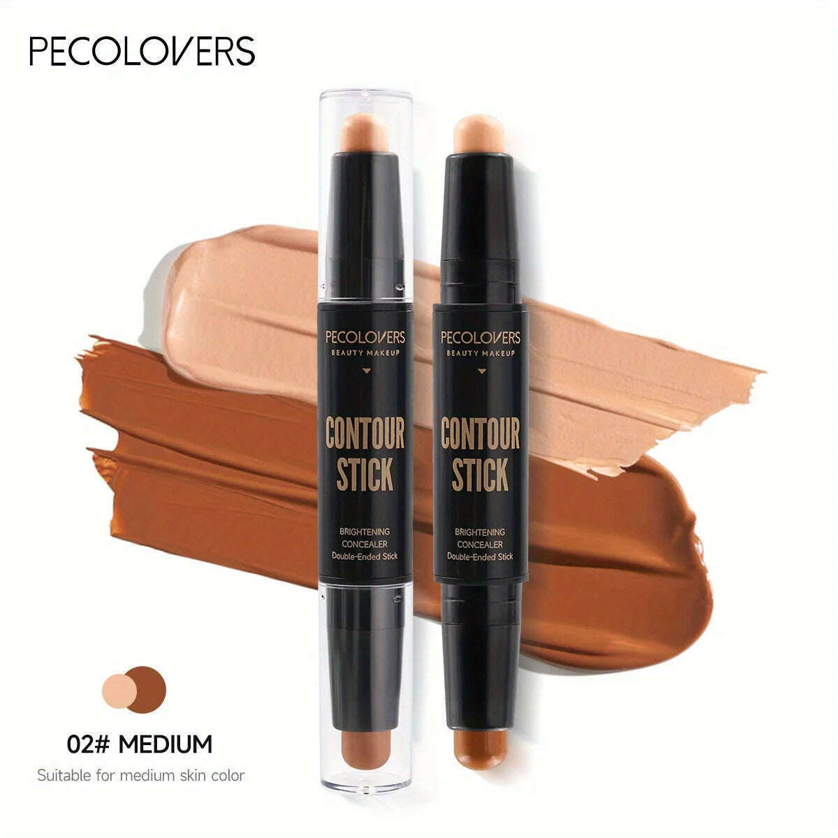 Contouring Stick with Double-headed Concealer Highlighter for Three-dimensional Nose Bridge Shadow V Face High Nose Bridge - KIMLUD