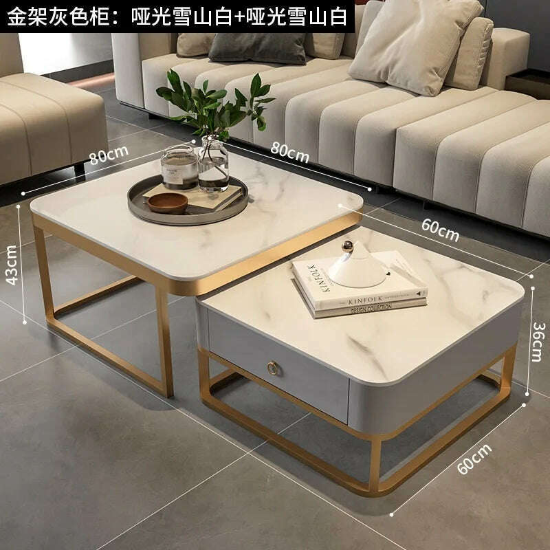 KIMLUD, Corner Makeup Coffee Table Nordic Luxury Design Cute Center Small Table Mobile Marble Tavolino Da Salotto Outdoor Furniture, style4, KIMLUD APPAREL - Womens Clothes