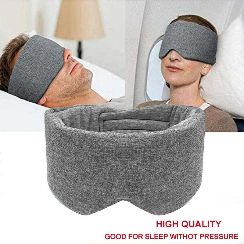 KIMLUD, Cotton Silk Sleep Mask Blindfold Eye Cover Eye Patch Women Men Soft Portable Blindfold Travel Eyepatch Sleeping Eye Mask, Default Title, KIMLUD APPAREL - Womens Clothes