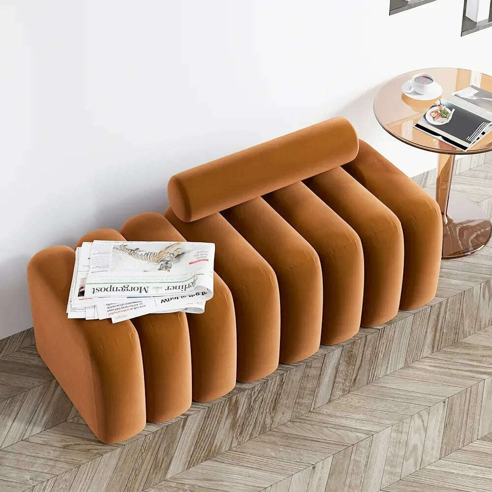 Creative Shoe Bench Entrance Changing Shoe Stool Sofa Stool Bed End Stool Cloakroom Stool Bench 60/80/100cm Length Seat - KIMLUD