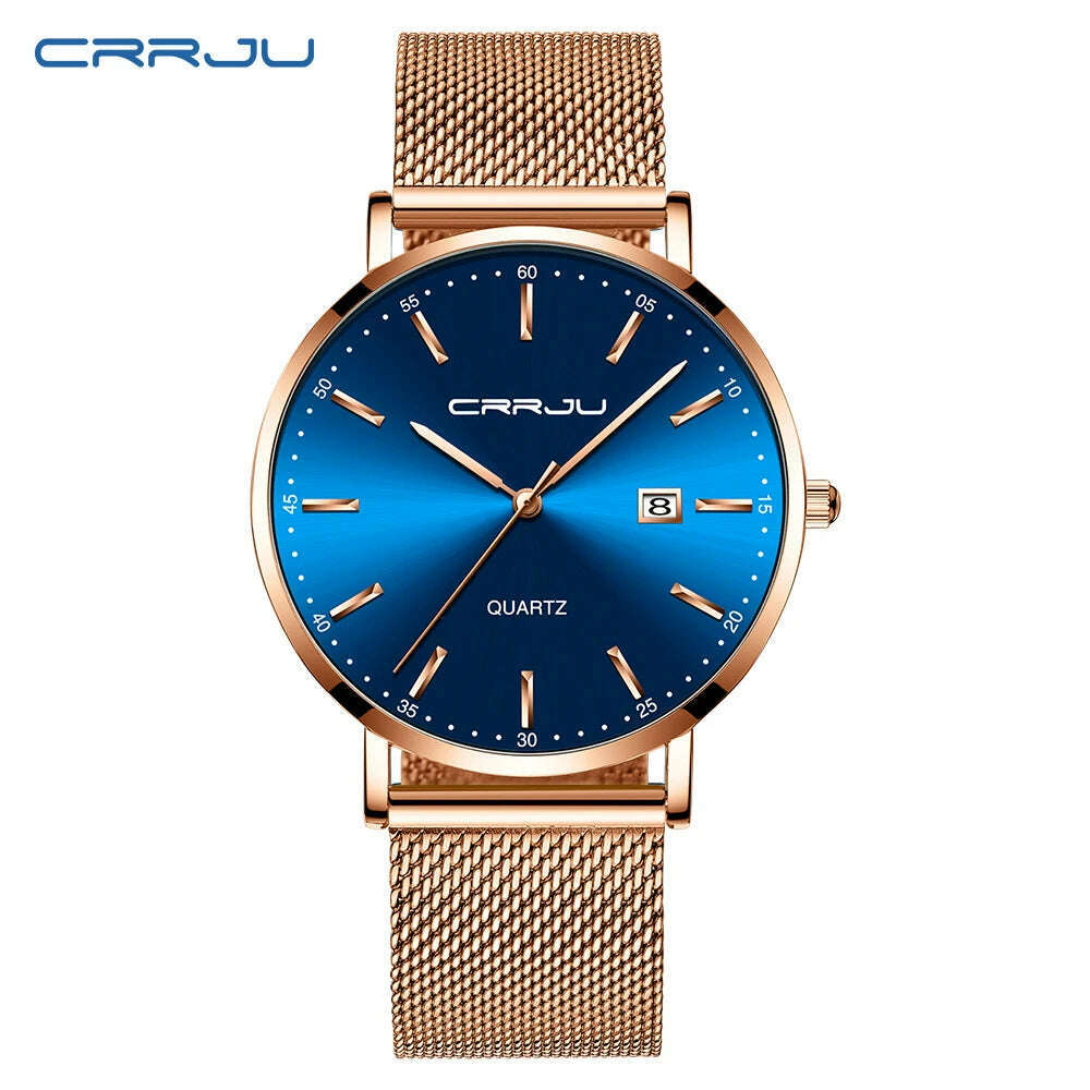 KIMLUD, CRRJU Luxury Fashion Woman Bracelet Watch Women Casual Waterproof Quartz Ladies Dress Watches Gift lover Clock relogio feminino, KIMLUD Womens Clothes