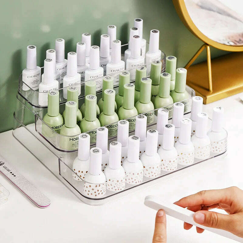 Desktop Perfume Shelf Bathroom Makeup Organizer Perfume Aromatherapy Organizer Skin Care Product Storage Rack Organizer - KIMLUD