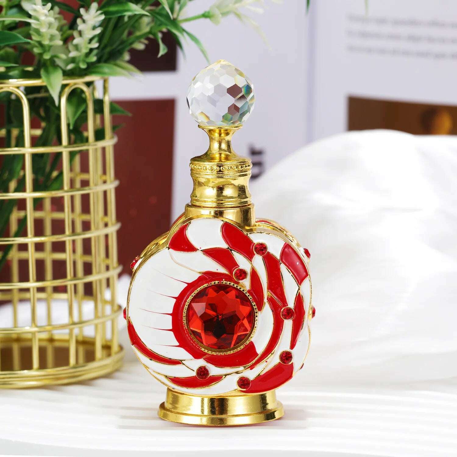 KIMLUD, Diamond-encrusting exquisite 12ml Arab Dubai network red high-end perfume bottle dispenser bottle refined oil bottle empty bottl, 12ml empty bottle 1 / Glass, KIMLUD APPAREL - Womens Clothes