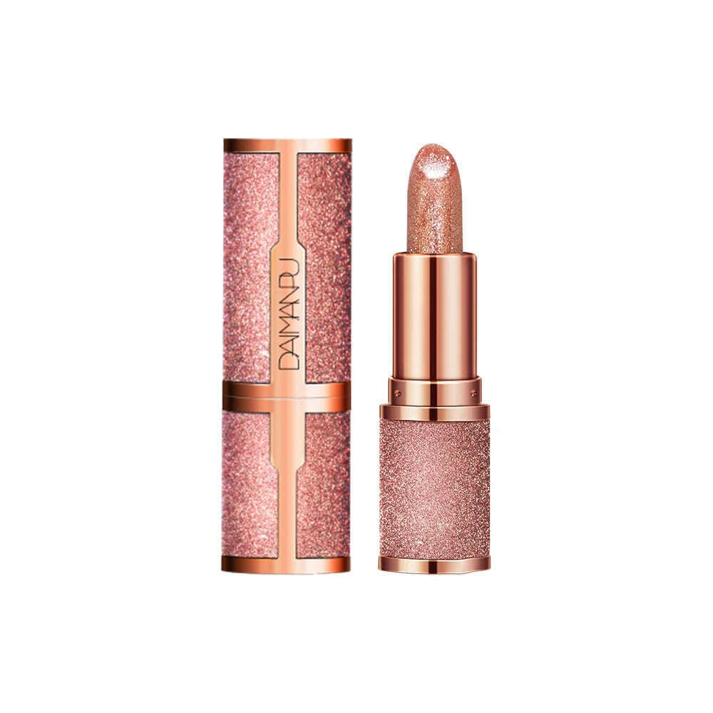 KIMLUD, Diamonds Glitter Lipstick Waterproof Long Lasting Temperature Change Matte Shiny Lipsticks Non Stick Lip Tint Makeup Cosmetics, 02, KIMLUD APPAREL - Womens Clothes