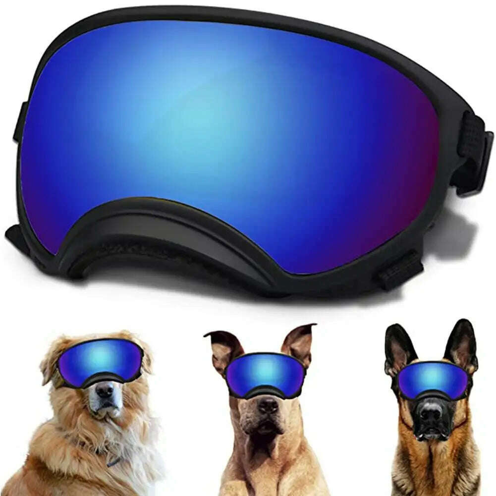 KIMLUD, Dog Sunglasses For Medium Large Dogs UV Protection Windproof Goggles With Adjustable Strap Eyes Protection Pet Glasses, KIMLUD Womens Clothes